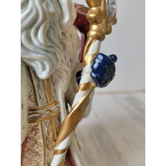 Fitz Floyd classics Florentine AS IS Santa Claus teapot collectible Xmas - Picture 3 of 15